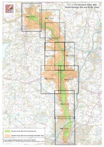 Map of the Derwent Valley Mills World Heritage Site - Derwent Valley Mills