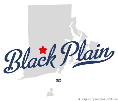 Map of Black Plain, RI, Rhode Island