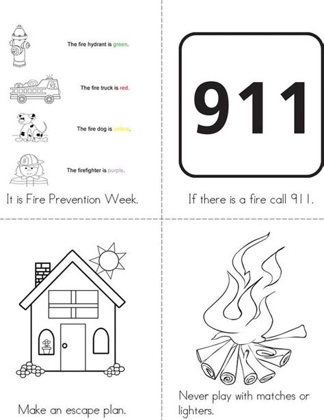 Fire Safety Booklet Printable Free