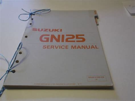 Find 1983 SUZUKI GN125 SERVICE MANUAL in Berwick, Pennsylvania, United ...