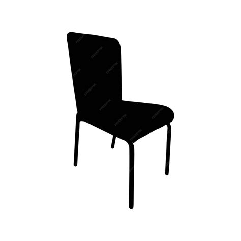 Premium Vector | Nice wooden chairs silhouette vector chair silhouette ...