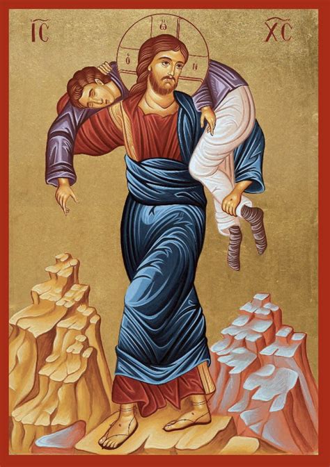 Hand Painted Byzantine Icon of Jesus Christ the Good Shepherd - Etsy ...