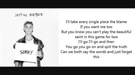 Justin Bieber Sorry Lyrics Song - justinbieberjullla