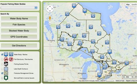 Map of Red Lake Ontario - Laurentian Great Lakes