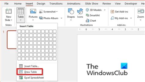 How to insert a table or draw a table in powerpoint – Artofit