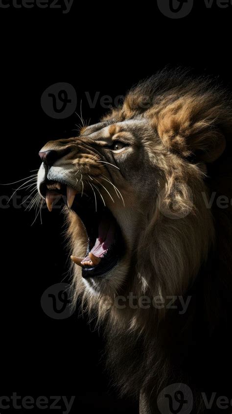 angry lion roaring and charging image 26497459 Stock Photo at Vecteezy