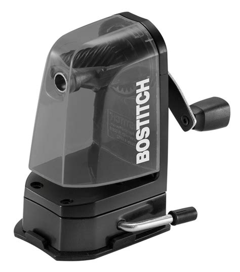 Multi-Mount Manual Pencil Sharpener, Black | Bostitch Office