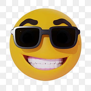 an emoticive smiley face wearing sunglasses with a smile on it's face