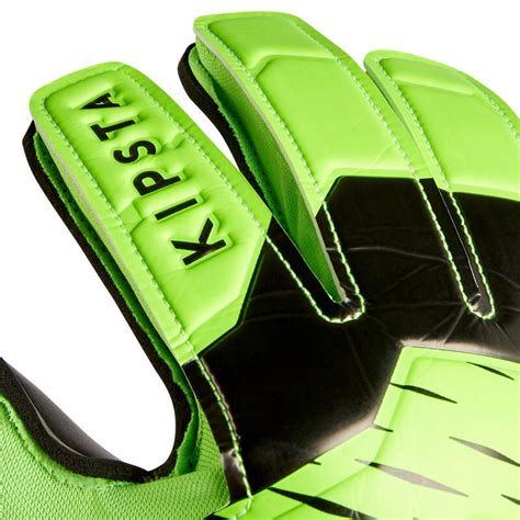 Kids' Football Goalkeeper Gloves F100 Resist - Green/Black KIPSTA ...