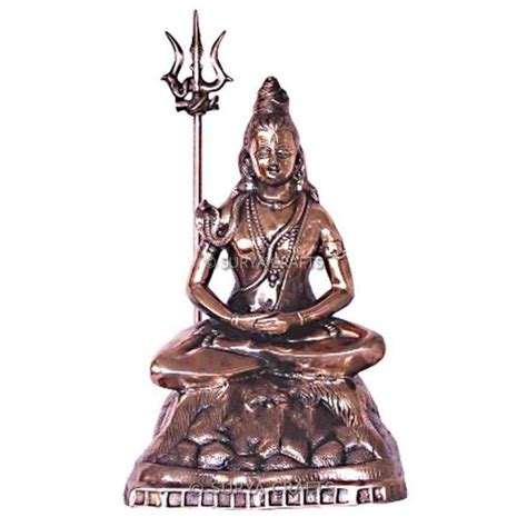 Meditating Shiva Statue - Black Metal