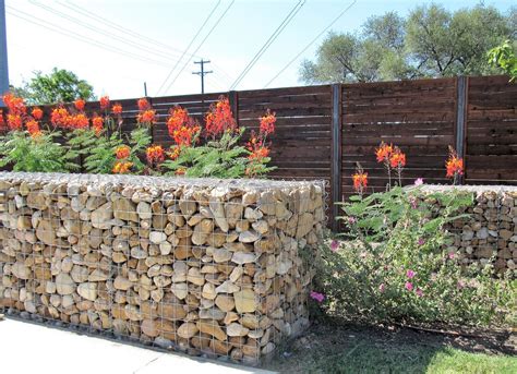 55 Gorgeous Gabion Fence Design for Garden Ideas | Fence design, Gabion ...