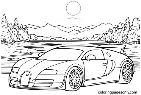 Printable Bugatti Coloring Pages For Kids