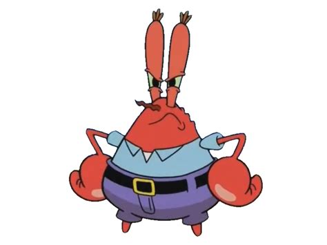 Mr. Krabs Angry (Transparented) by Azooz2662 on DeviantArt