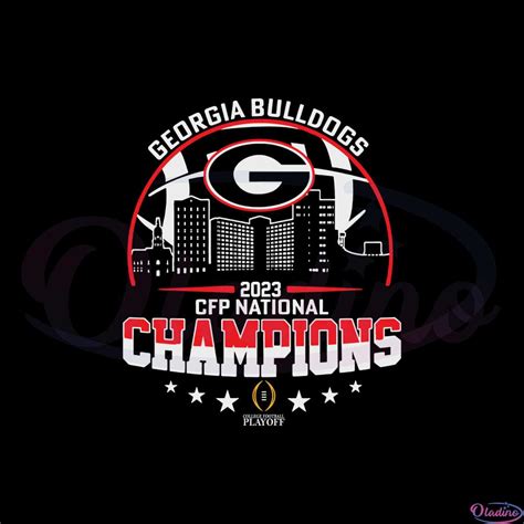 Georgia Bulldogs Logo 2023 Cfb National Championship Svg