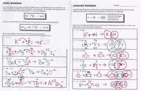 Covalent Bonding Worksheet Answers Soccerphysicsonline — db-excel.com