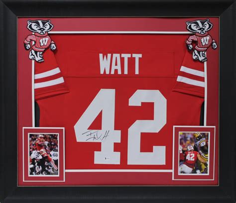 T.J. Watt Signed Custom Framed Jersey Display (Beckett) | Pristine Auction