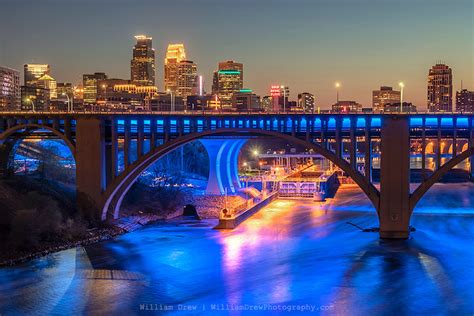 The Many Colors of the 35W Bridge in Minneapolis