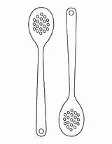 Utensils Coloring Pages Free Printable PDF sketch template