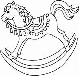 Rocking Horse Toy Coloring Page  Free Printable Pages For Kids sketch template