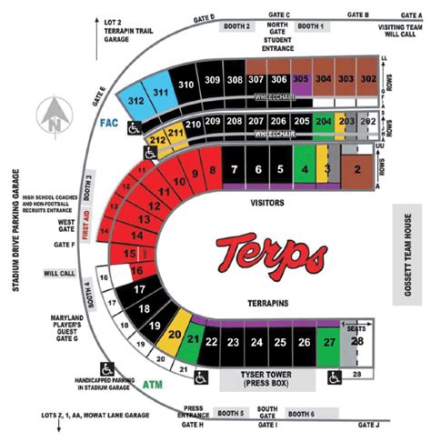 Maryland University Football Stadium Seating Chart | Brokeasshome.com