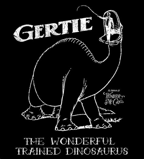 Gertie The Dinosaur 1914 Animation Film History Painting by Evie Keeley - Pixels