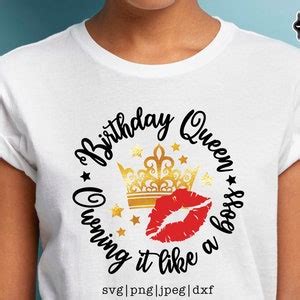 Birthday Queen Svg,, Birthday Queen Svg, Birthday Queen With Crown Svg ...