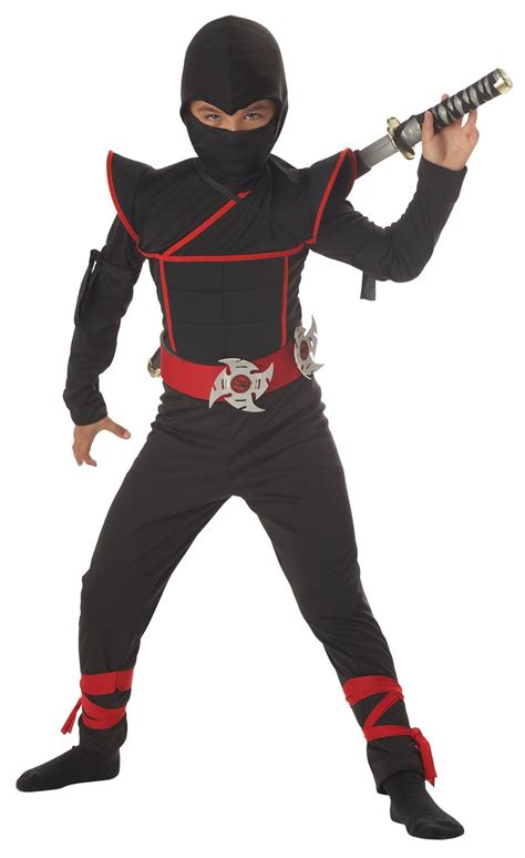 Size: Large #00228 Japanese Stealth Ninja Samurai Warrior Child Costume