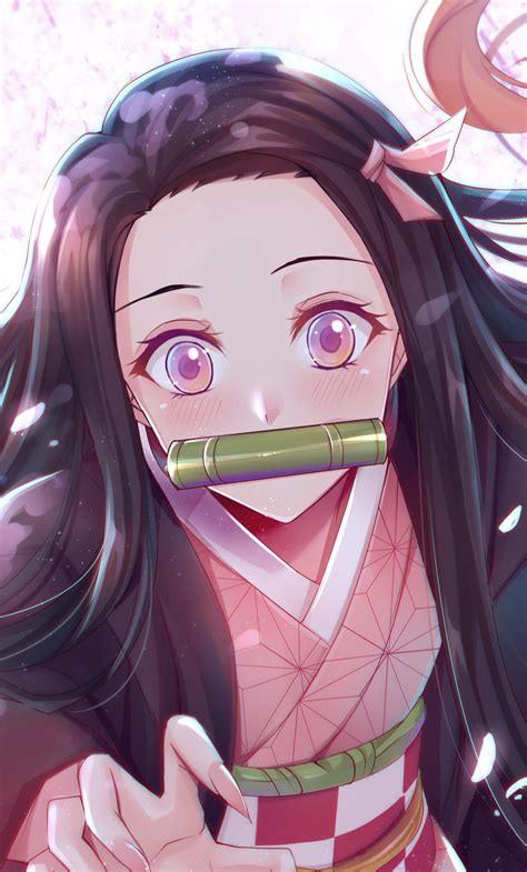 1280x2120 Resolution Kimetsu no Yaiba Art Nezuko Kamado iPhone 6 plus Wallpaper - Wallpapers Den