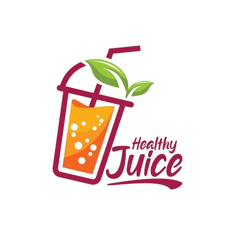 Premium Vector | Healthy and fresh juice logo vector