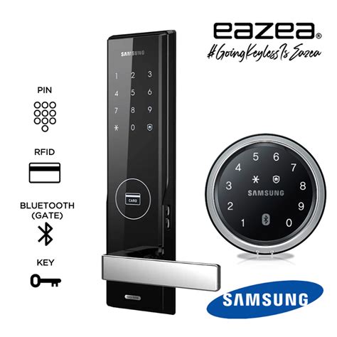 Samsung SHS-H505 Digital Door Lock + Samsung SHP-DS705G Digital Gate ...