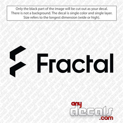 Fractal Design Logo Decal Sticker - AnyDecals.com