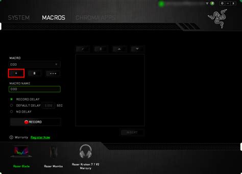 How to create macros on Razer Synapse 2.0