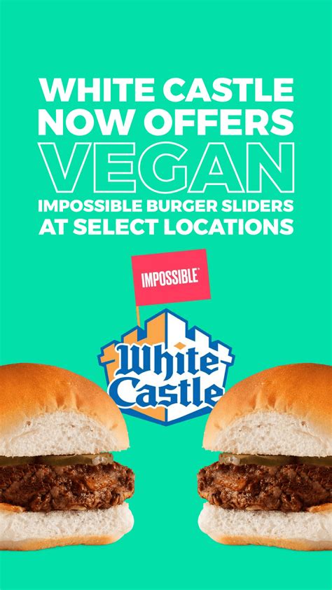 White Castle Offering Vegan Impossible Burger Sliders at Select Locations