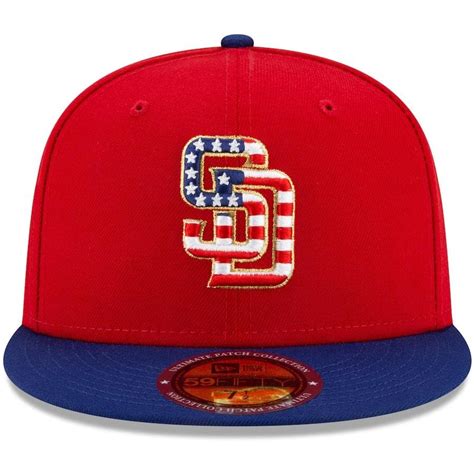 New Era San Diego Padres Americana Patch Red 2021 59FIFTY Fitted Hat