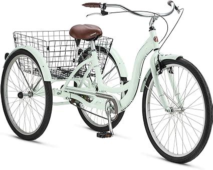 Amazon.com : Schwinn Meridian 26" Adult Tricycle Green (Mint) : Sports & Outdoors