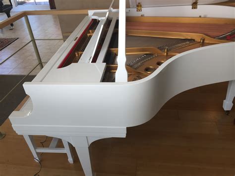 White Steinway Baby Grand - Historic - Steinway Piano Gallery of Naples