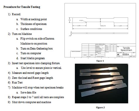 Tensile Testing Procedure