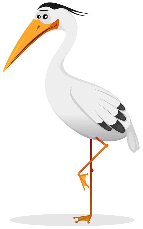 Cartoon Heron Bird 261282 Vector Art at Vecteezy