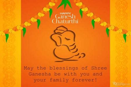 Happy Ganesh Chaturthi Greeting Cards Making Online