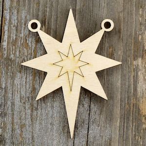 10x Wooden Christmas Nativity Star Craft Shapes 3mm Plywood Xmas Decoration - Etsy