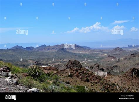 route 66 through Oatman arizona Stock Photo - Alamy