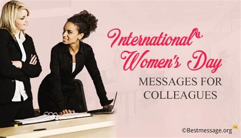 Happy Women’s Day Messages / Wishes for Colleagues