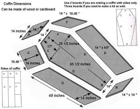 Diy Cardboard Coffin Template