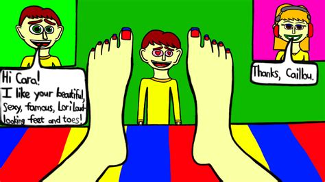 [#36] Cara shows her feet to Caillou by FetishMuffin on DeviantArt