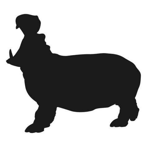 Hippo silhouette PNG image. Download as SVG vector, EPS or PSD. Get Hippo silhouette transparent ...