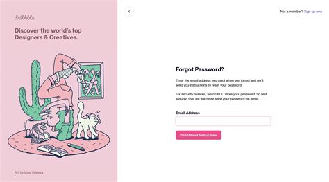 Forgot Password Page with Email Form | UI/UX Patterns