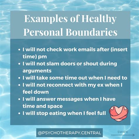 Examples of Healthy Personal Boundaries