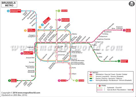 Brussels Metro Map