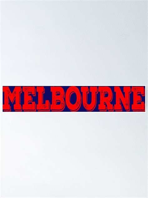 "Melbourne FC" Poster by SchlossInspire | Redbubble