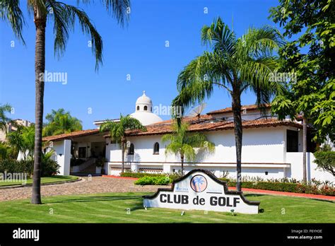 Clubhouse of Marina Vallarta Golf Club, Puerto Vallarta, Mexico Stock ...